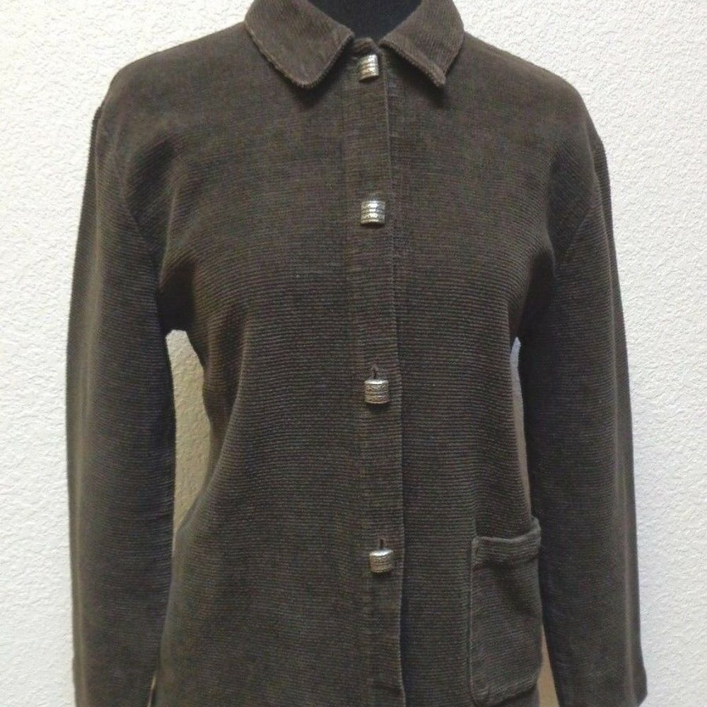 Patchwork Blazer Medium Soft Cotton - image 3